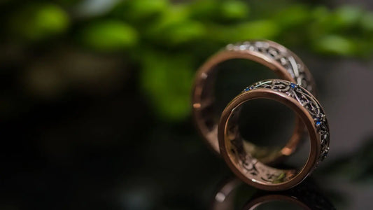 Deux bagues en bronze pour célébrer 22 ans de mariage
