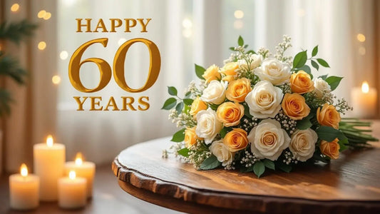 Créez une carte de vœux unique et personnalisée pour célébrer 60 ans de mariage. Idéale pour marquer cet anniversaire exceptionnel et transmettre vos plus beaux messages d’amour et de félicitations.