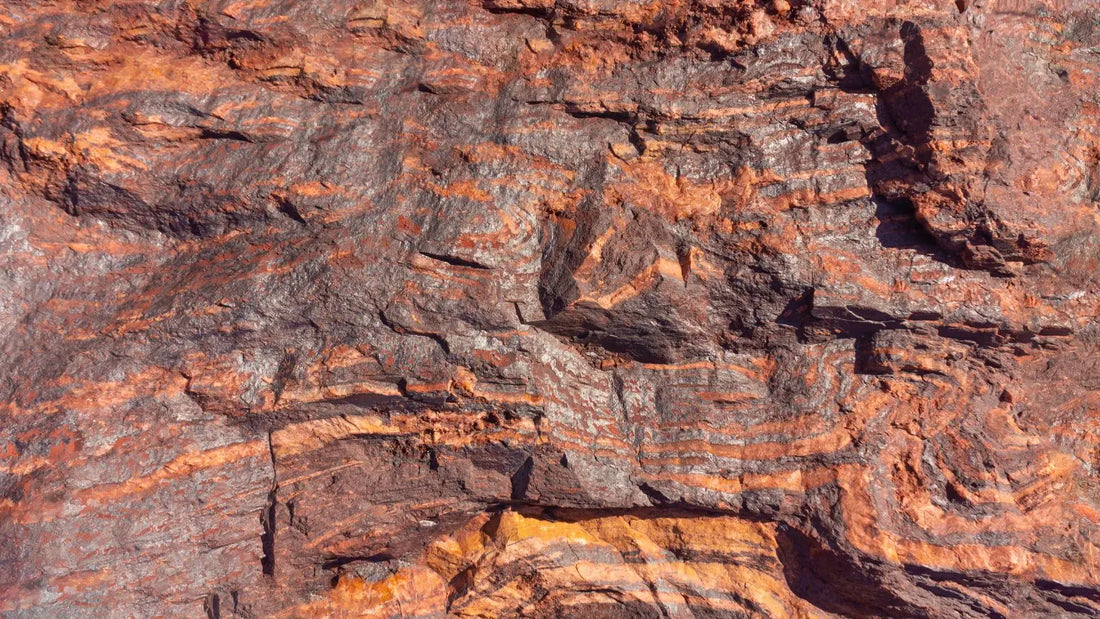 un filon de minerai de fer