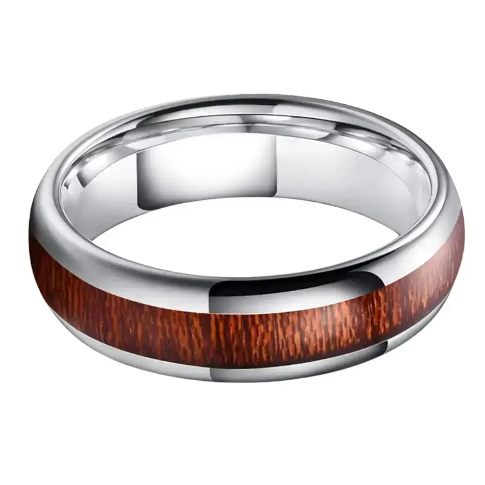 Bague en Bois Écorce Charme Bois