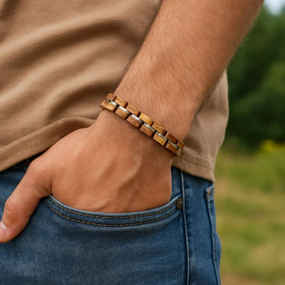Bracelet en Bois - Zebrano Boutique Charme Bois