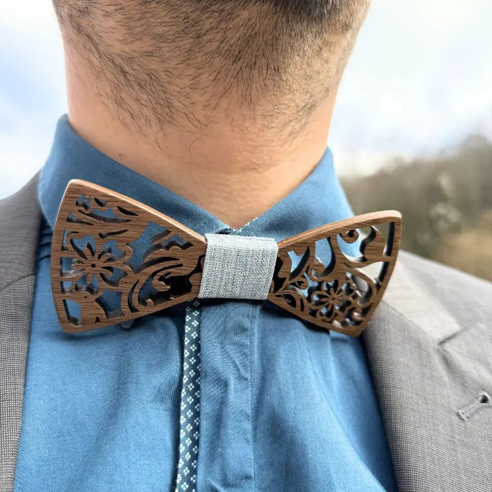 Coffret Noeud Papillon Bois - Éclat Sauvage Charme Bois