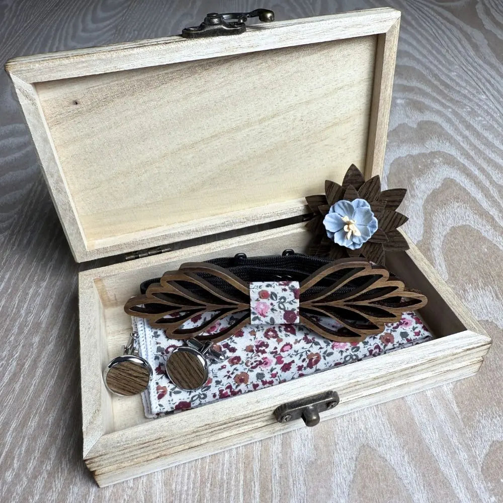 Coffret Noeud Papillon Bois - Épure Charme Bois