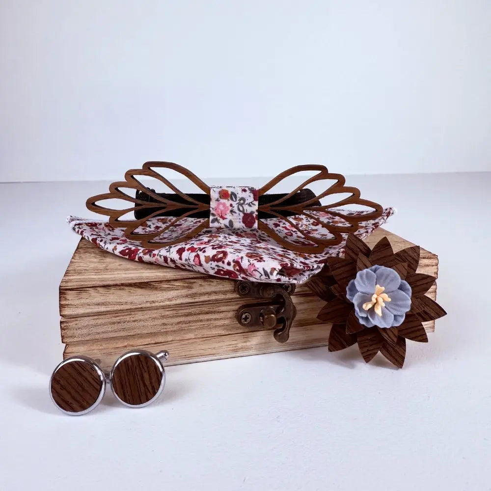 Coffret Noeud Papillon Bois - Épure Charme Bois