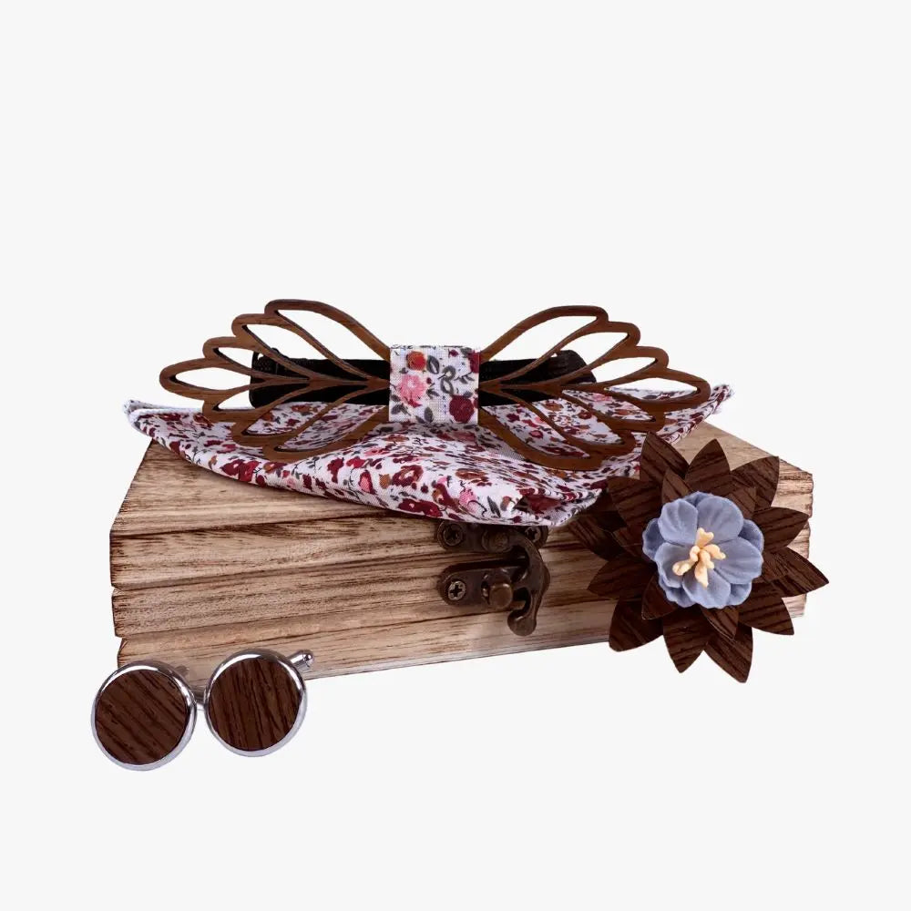 Coffret Noeud Papillon Bois - Épure Charme Bois