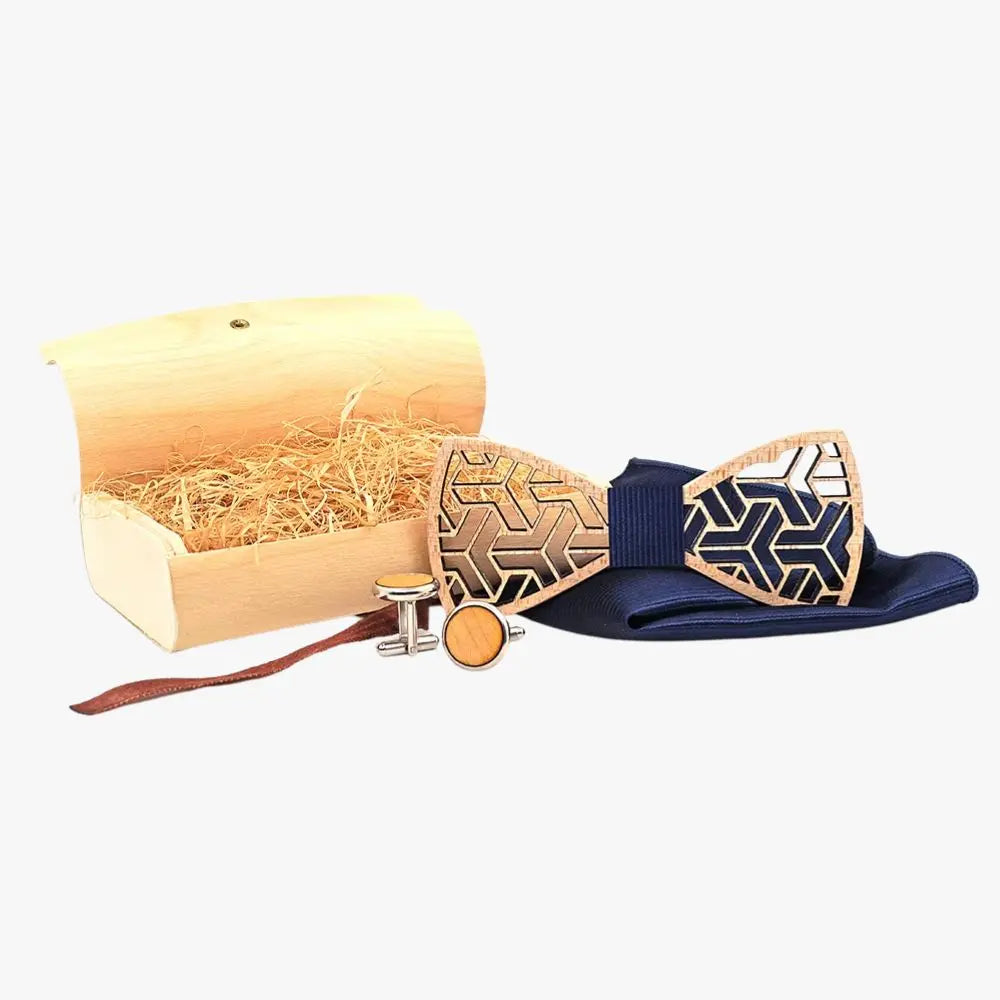 Coffret Noeud Papillon Bois - Horizon Charme Bois