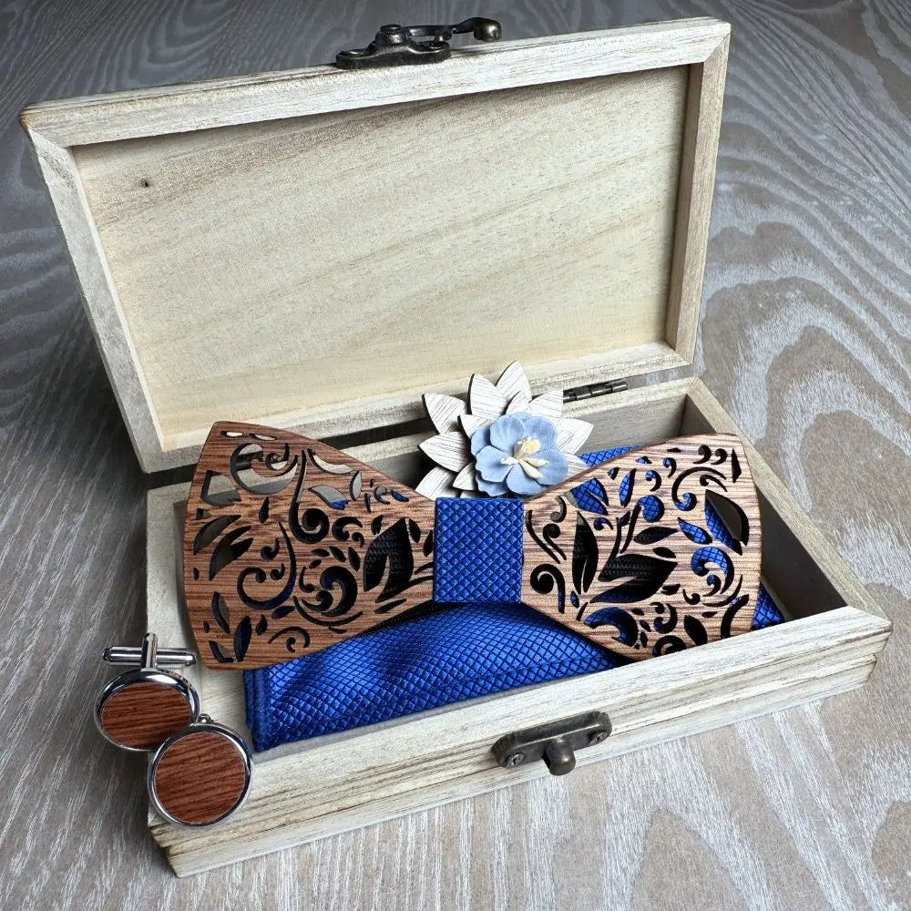 Coffret Noeud Papillon Bois - Reflet Charme Bois
