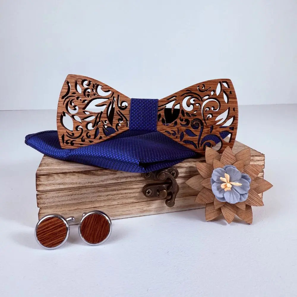 Coffret Noeud Papillon Bois - Reflet Charme Bois