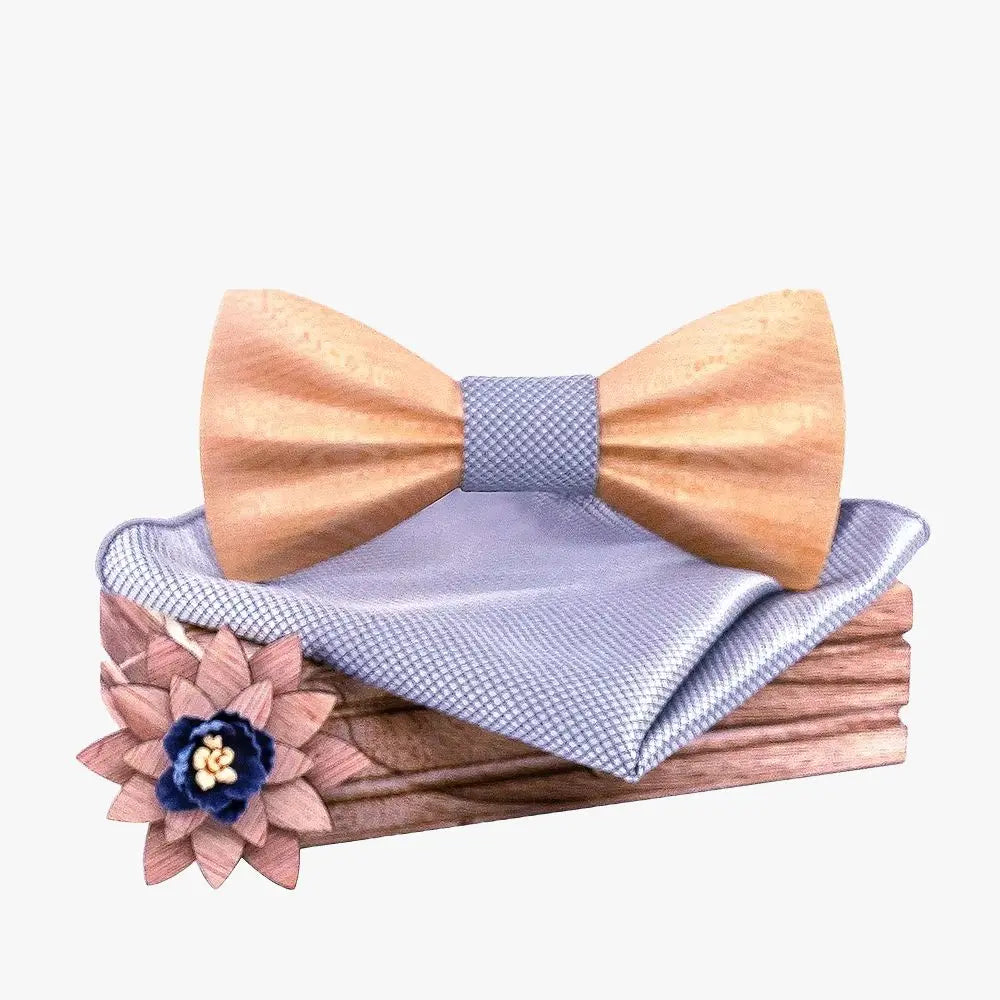 Coffret Noeud Papillon Bois - Naturel Boutique Charme Bois