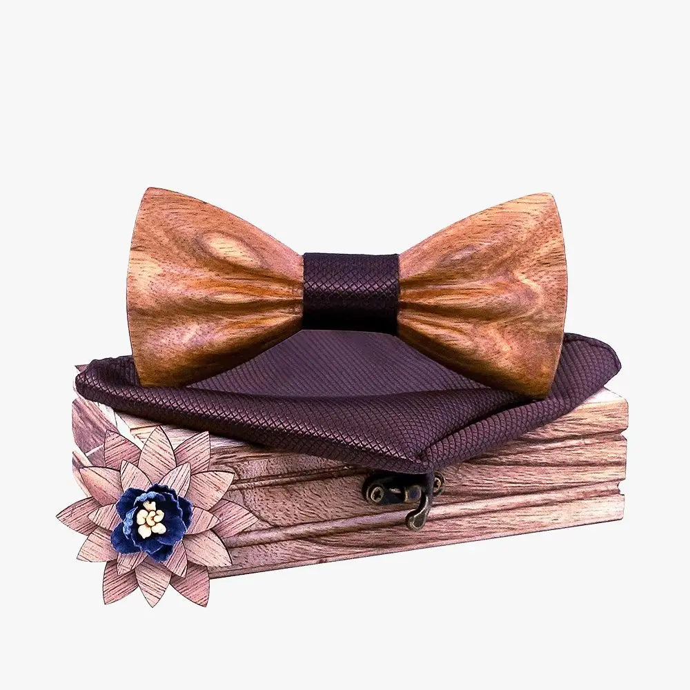 Coffret Noeud Papillon Bois - Libre Boutique Charme Bois