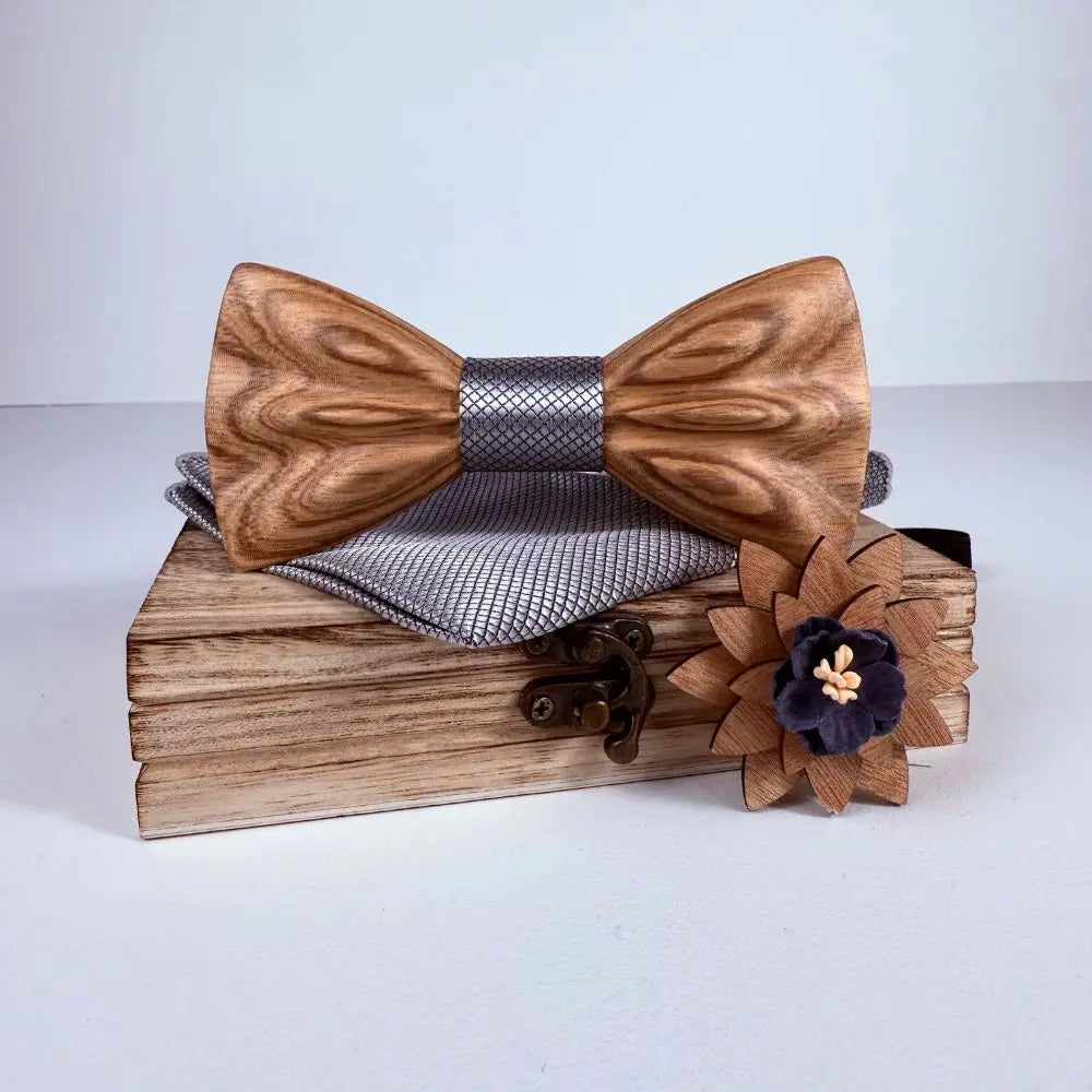 Coffret Noeud Papillon Bois - Libre Boutique Charme Bois