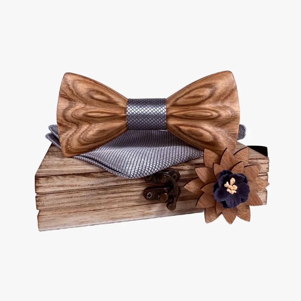 Coffret Noeud Papillon Bois - Libre Boutique Charme Bois