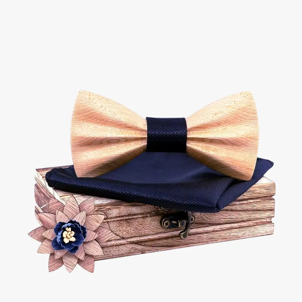 Coffret Noeud Papillon Bois - Naturel Boutique Charme Bois