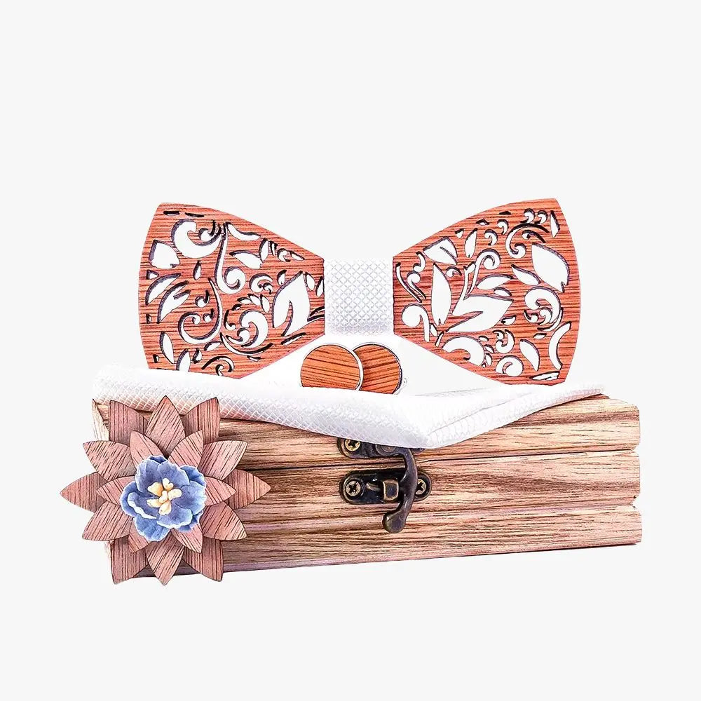 Coffret Noeud Papillon Bois - Reflet Charme Bois