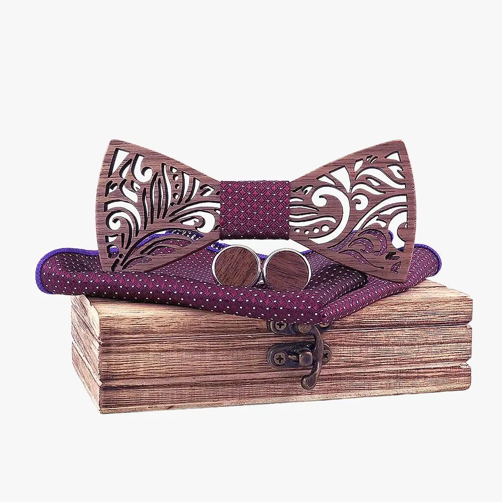 Coffret Noeud Papillon Bois - Serenità Charme-bois