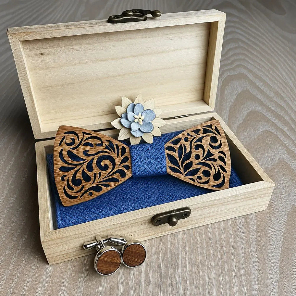 Coffret Noeud Papillon Bois - Lumina Charme Bois