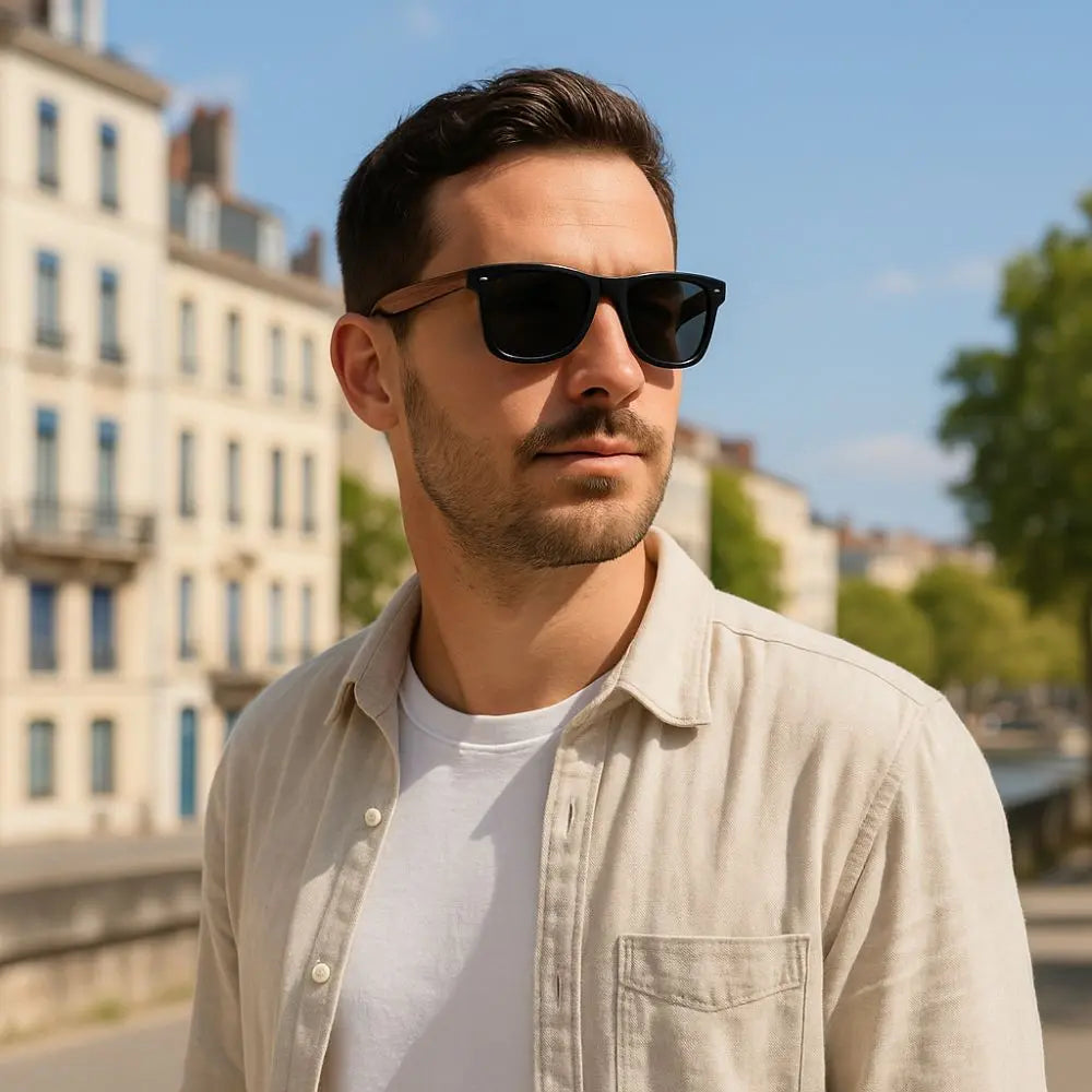 Lunette de Soleil en Bois UV400 - Explorer Charme-bois