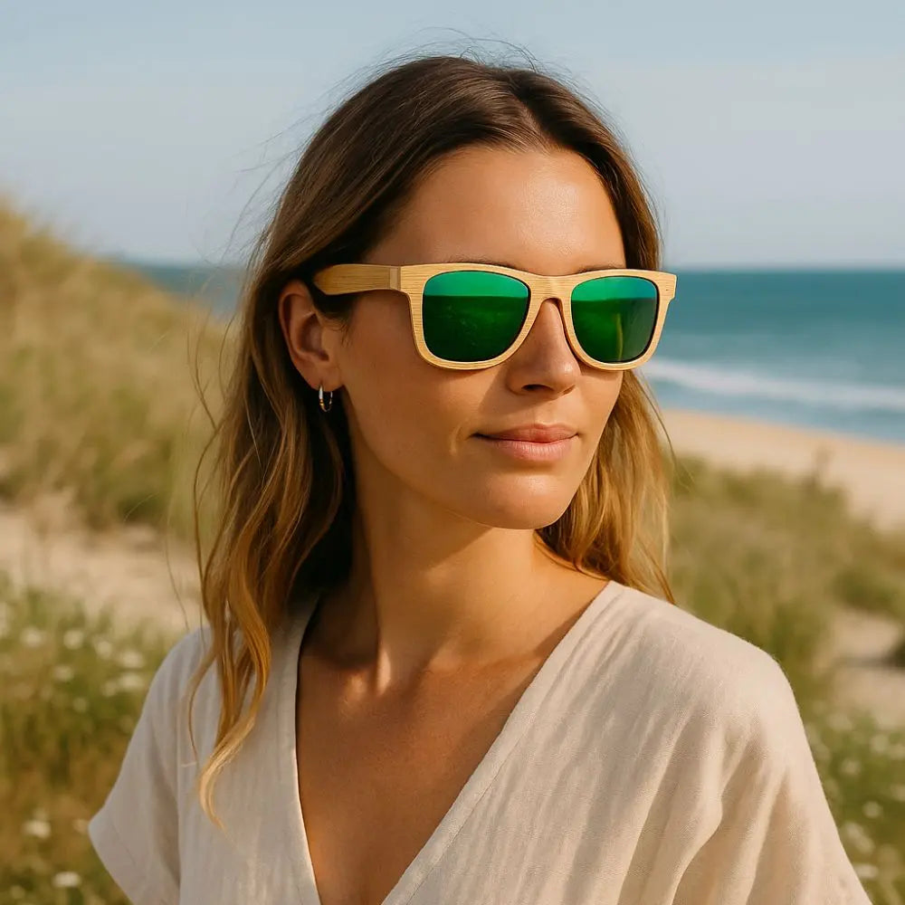 Lunette de Soleil en Bois UV400 - Globe-Trotter Charme-bois