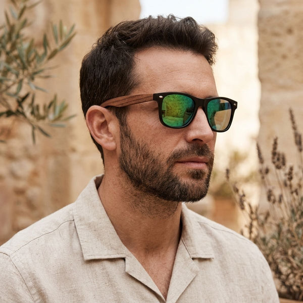 Lunette de Soleil en Bois UV400 - Mirage Charme Bois