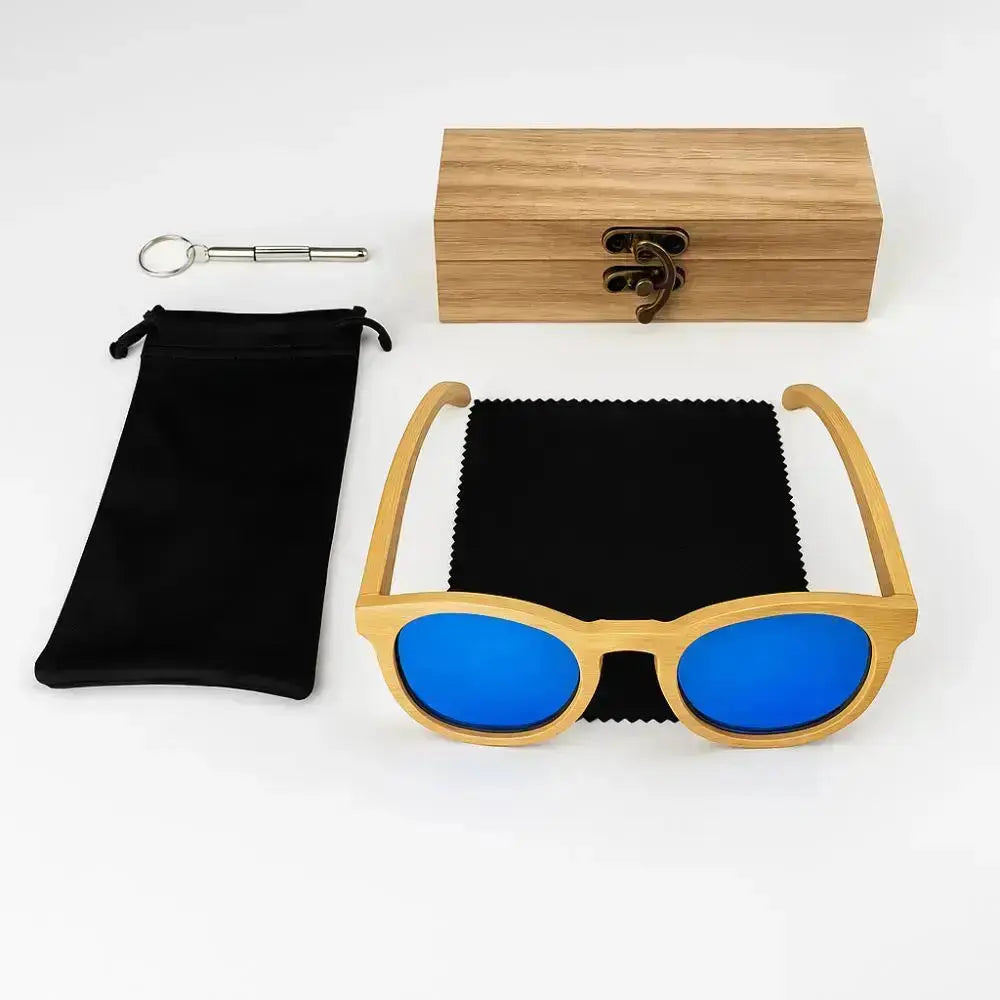 Lunette de Soleil en Bois UV400 - Liberté Charme-bois
