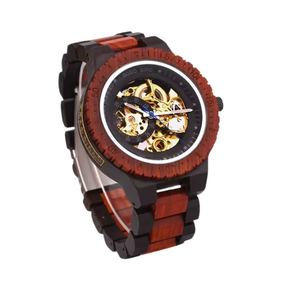 Duo de Montre Automatique pour Couple Charme Bois