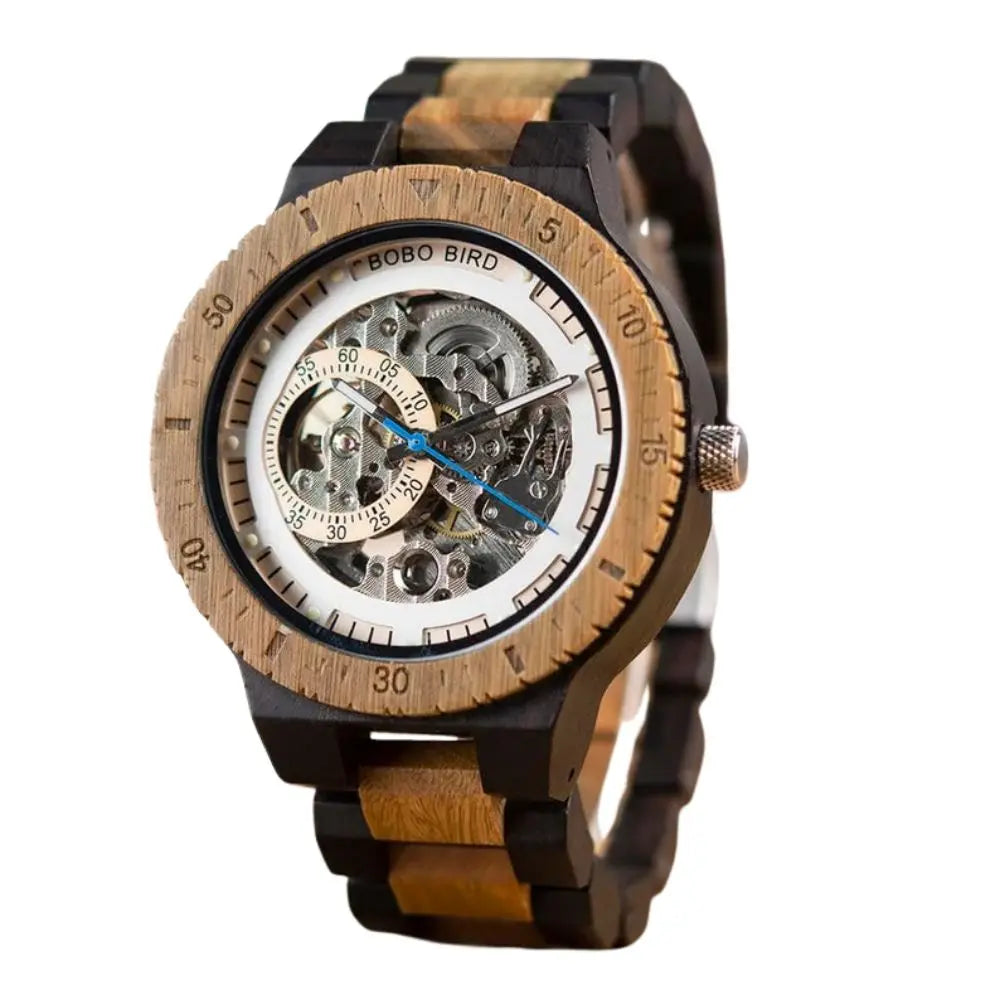 Duo de Montre Automatique pour Couple Charme Bois