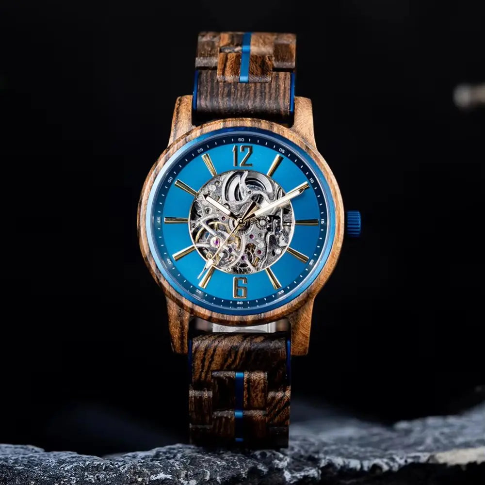 Montre en Bois Automatique - Crépuscule Charme-bois