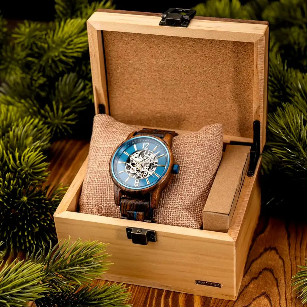 Montre en Bois Automatique - Crépuscule Charme-bois