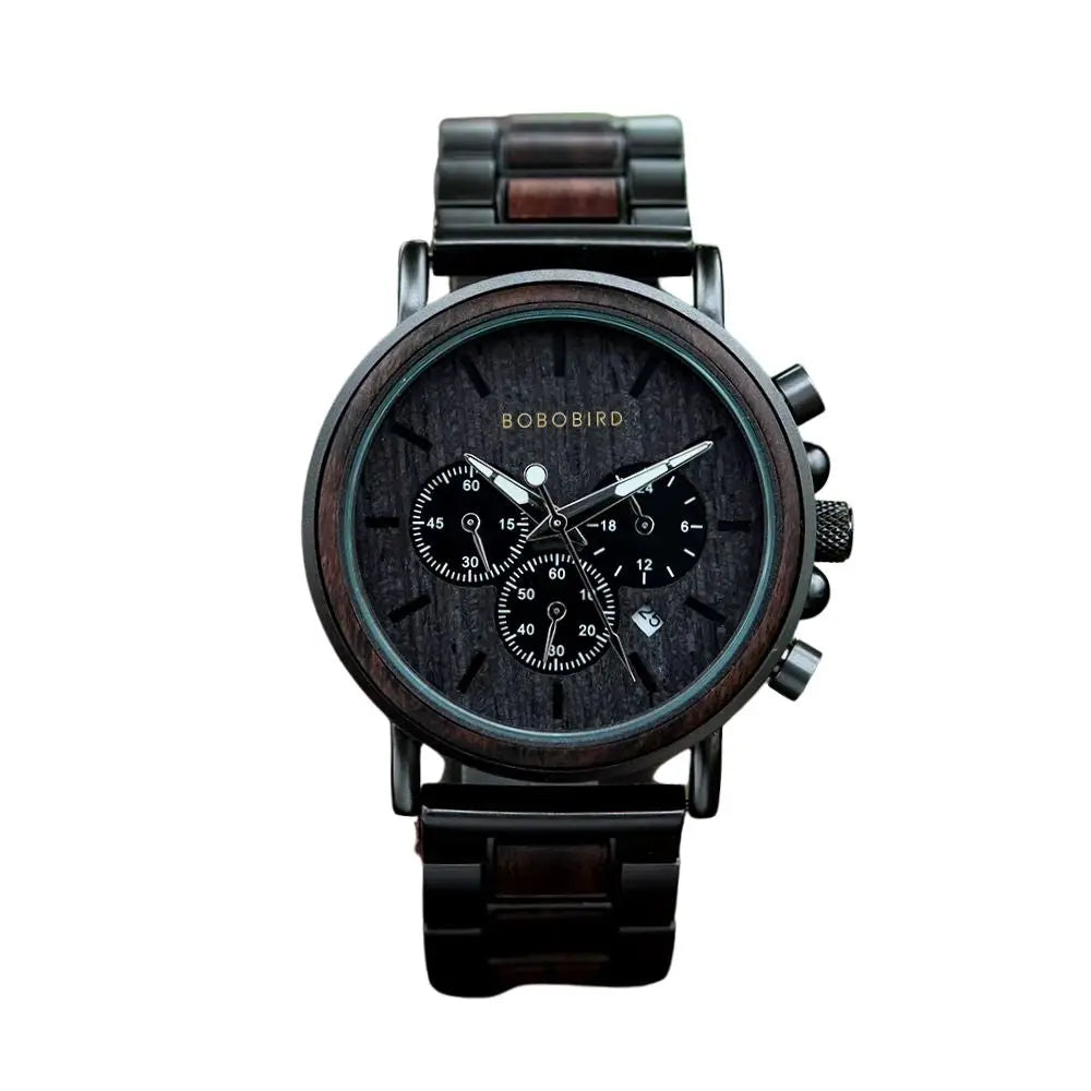 Montre en Bois Chronographe - Abysse Charme-bois