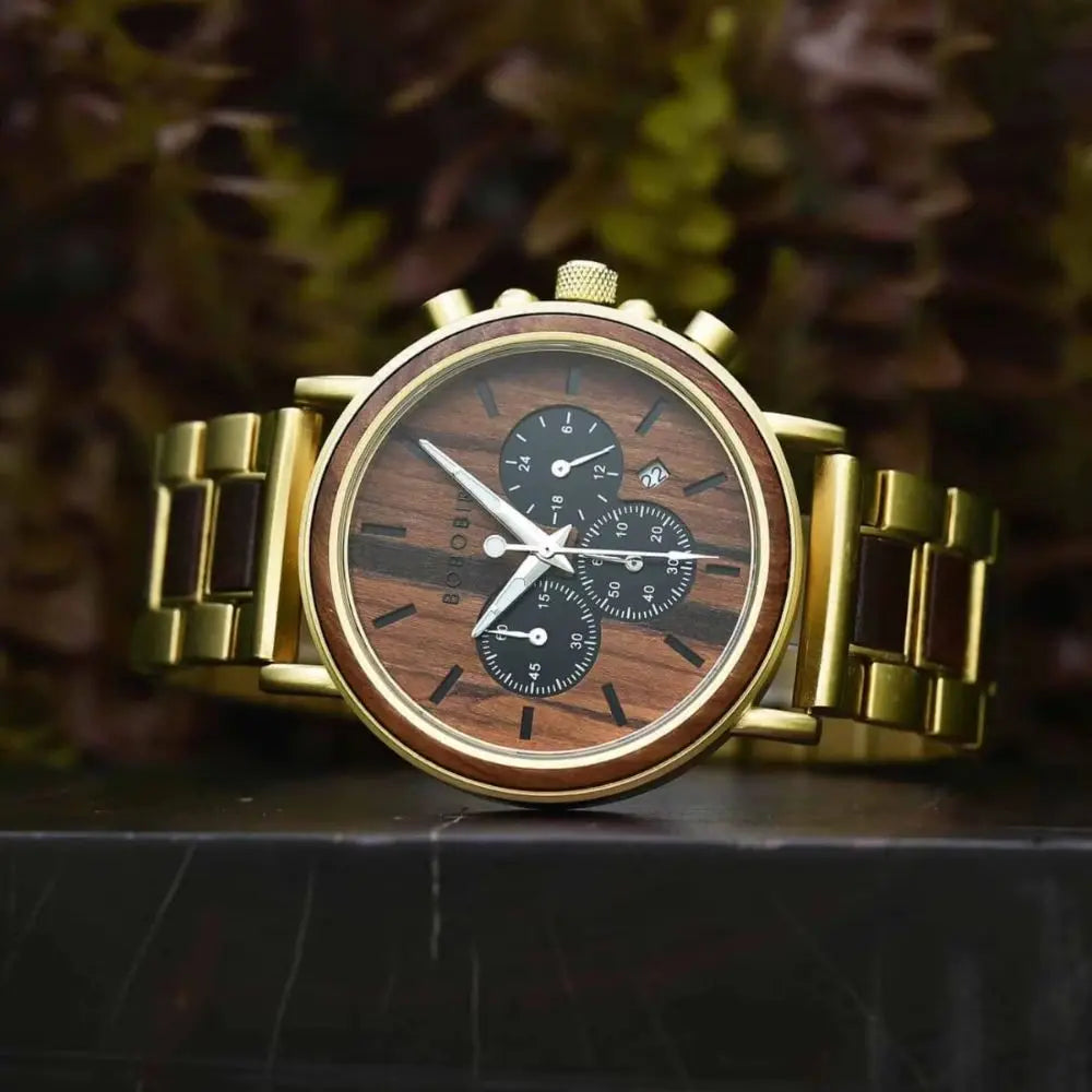 Montre en Bois Chronographe - Astéroïde Charme-bois