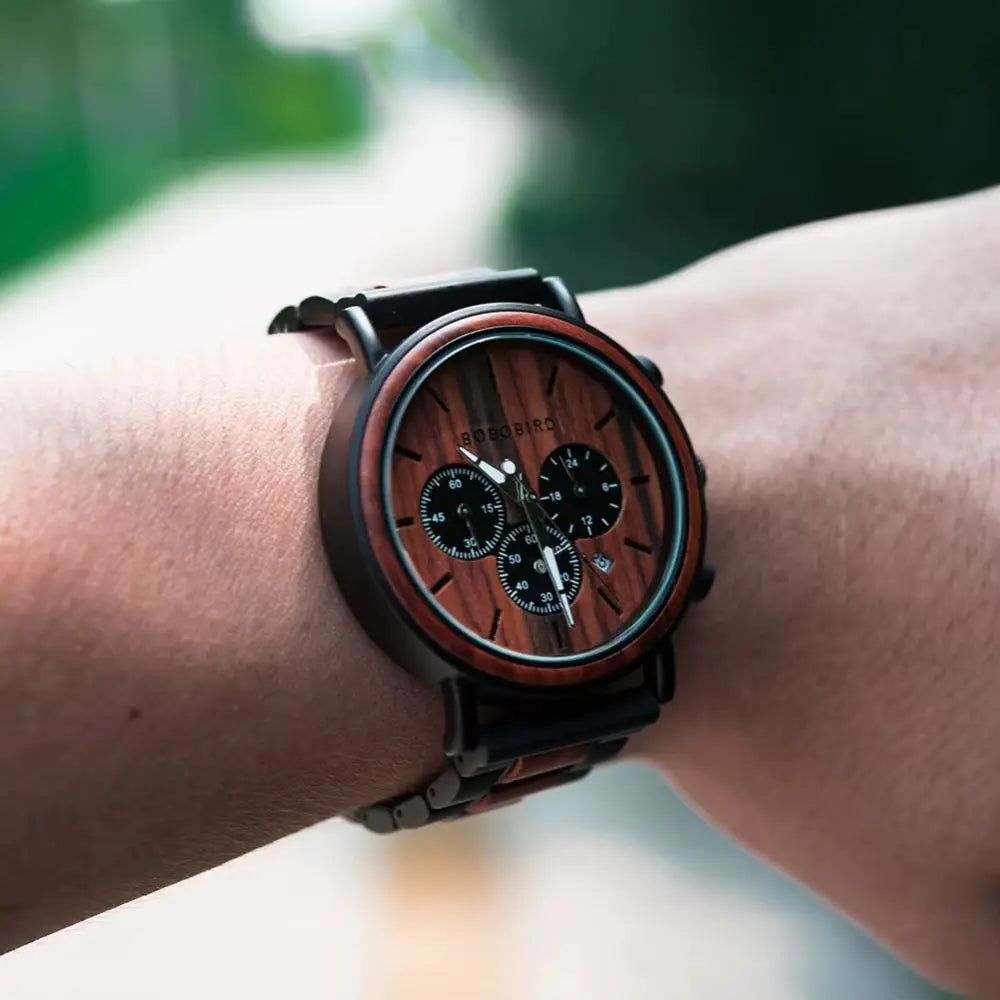Montre en Bois Chronographe - Comète Charme-bois