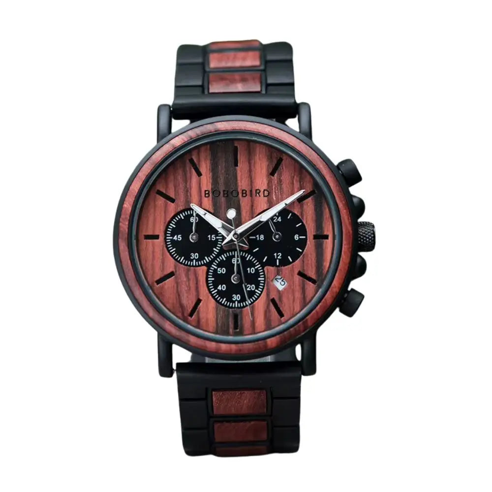 Montre en Bois Chronographe - Comète Charme-bois