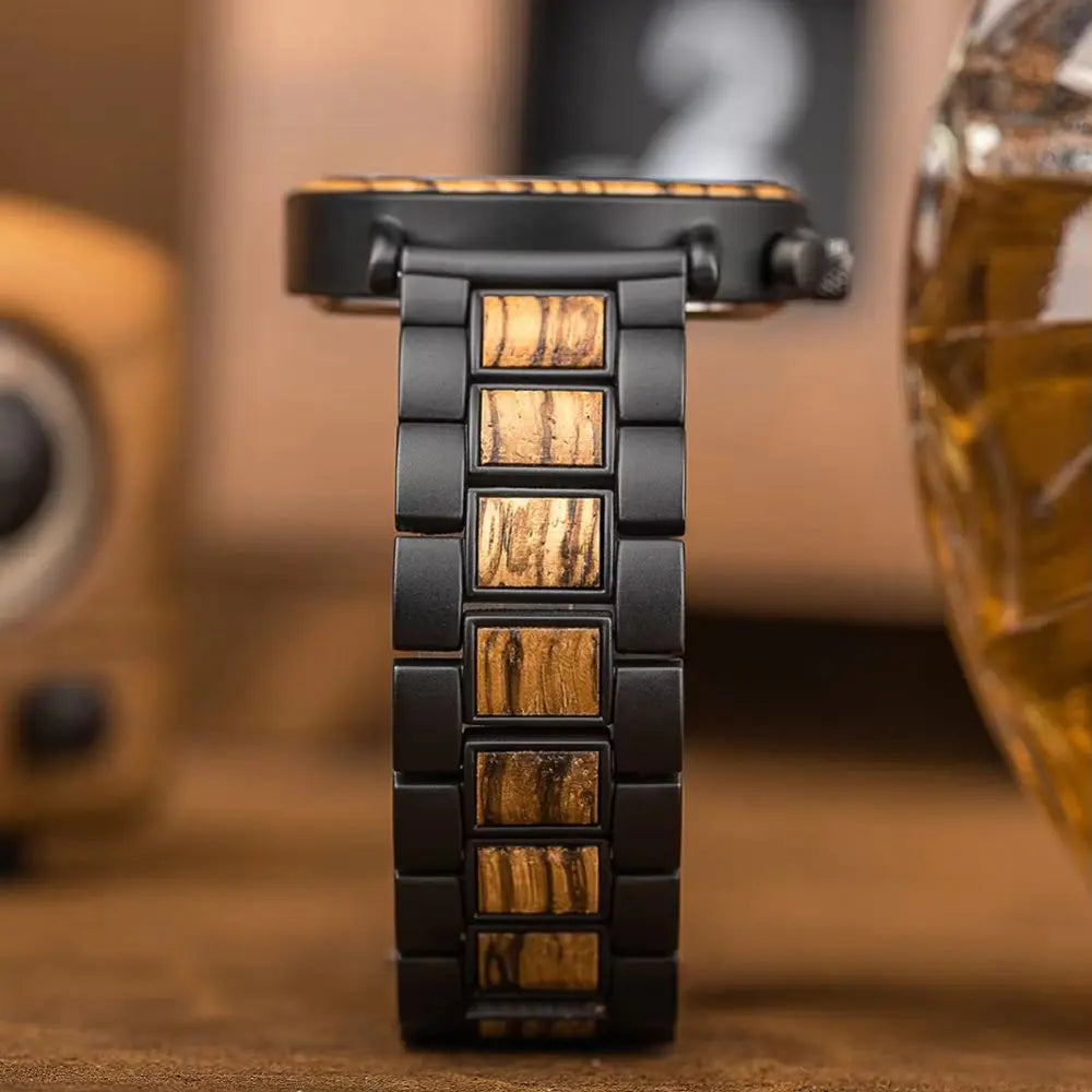 Montre en bois chronographe - Glacier Charme-bois