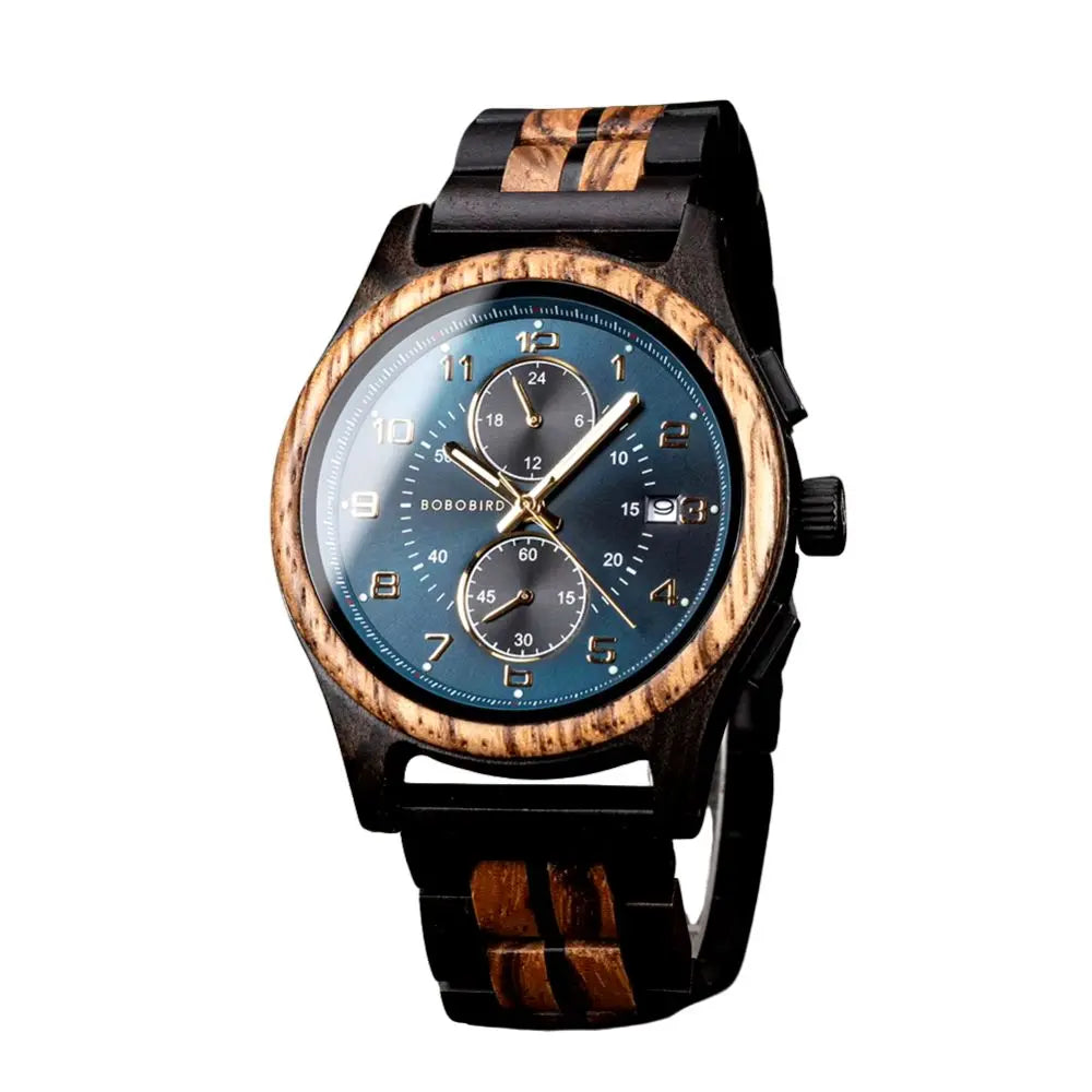 Montre en Bois Chronographe - Lagon Charme-bois