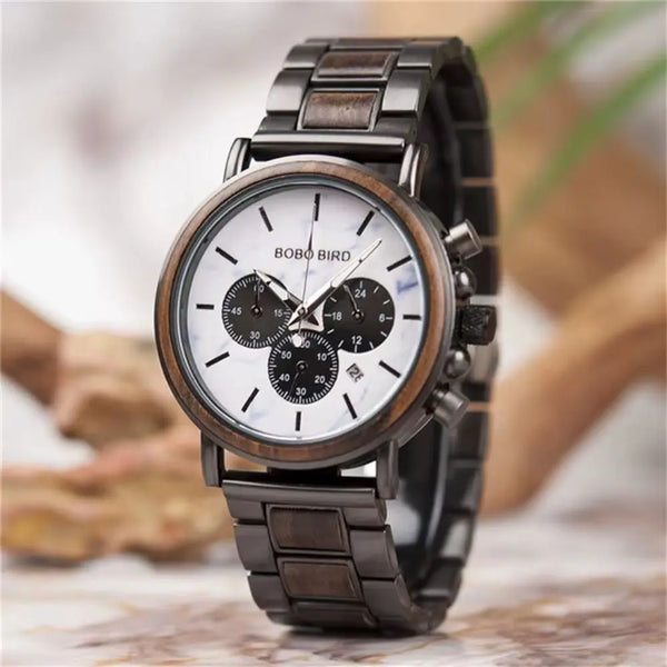 Montre en bois chronographe - Nébuleuse Charme-bois