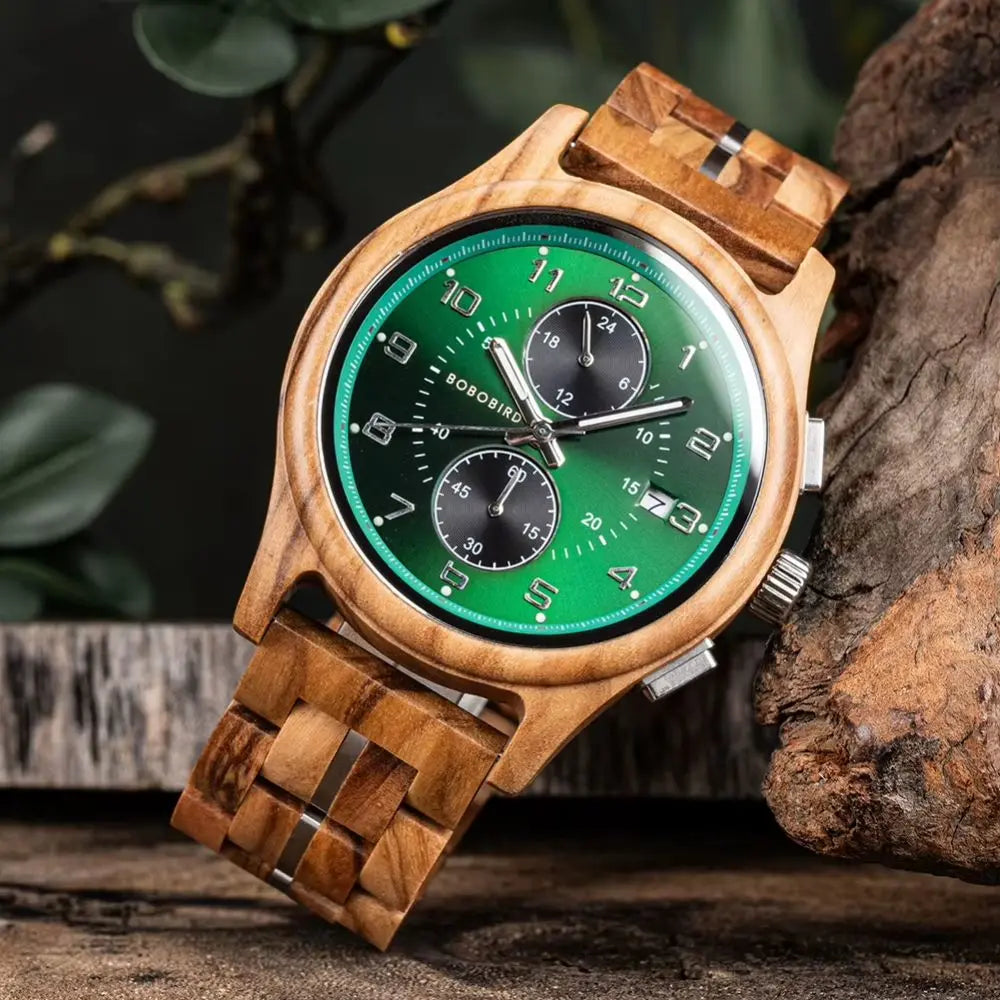 Montre en Bois Chronographe - Tsunami Charme-bois