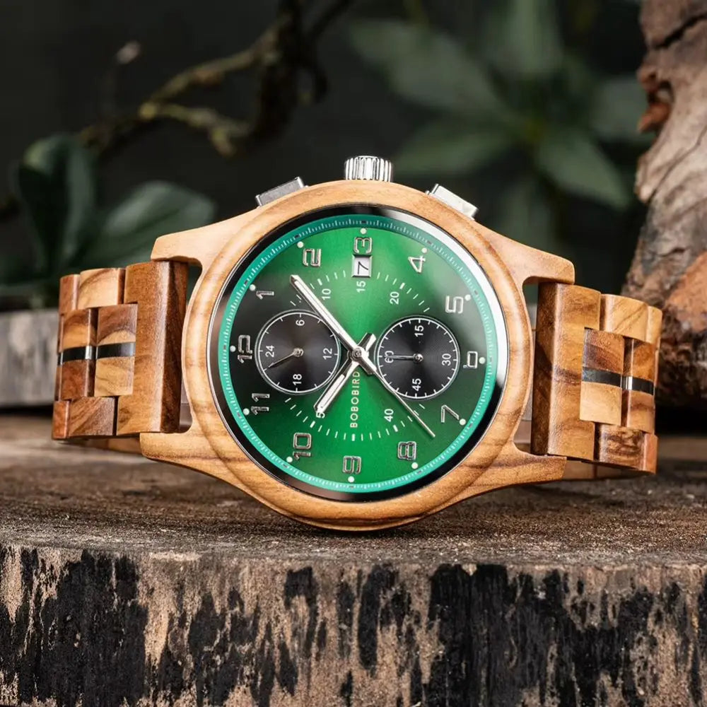 Montre en Bois Chronographe - Tsunami Charme-bois