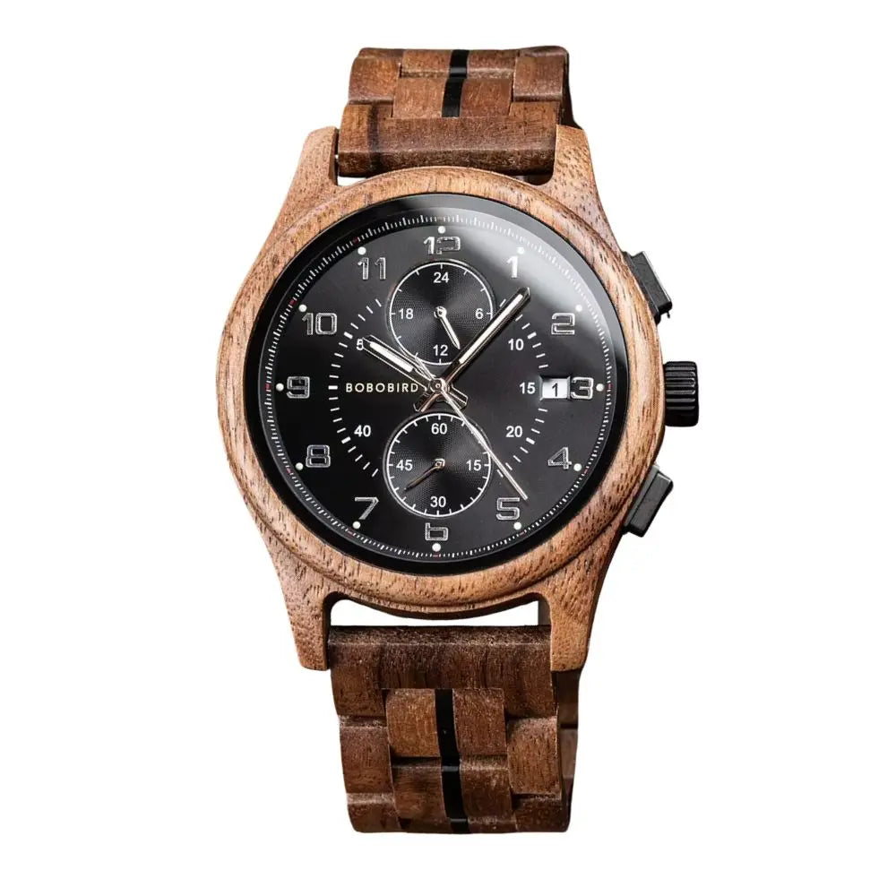 Montre en Bois Chronographe - Vortex Charme-bois