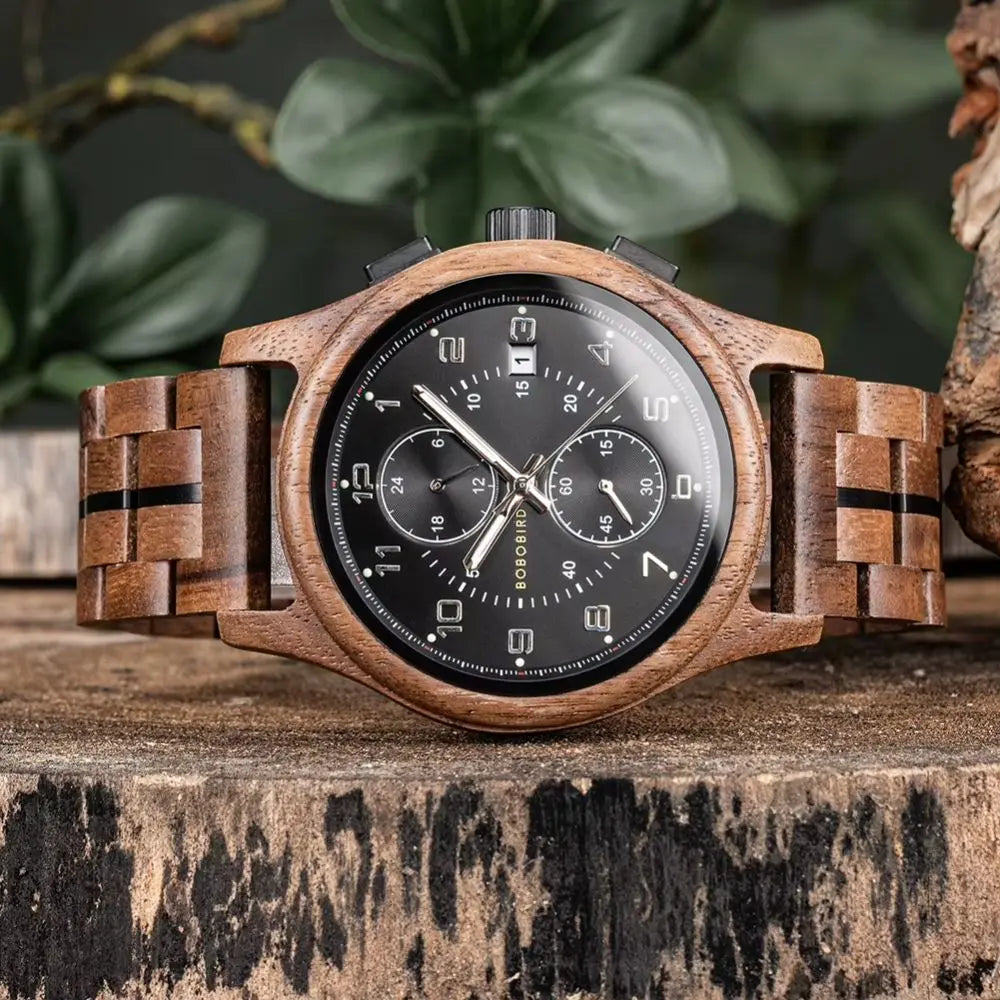 Montre en Bois Chronographe - Vortex Charme-bois
