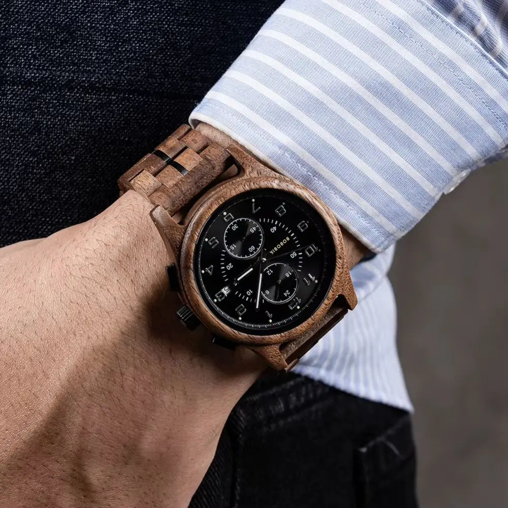 Montre en Bois Chronographe - Vortex Charme-bois