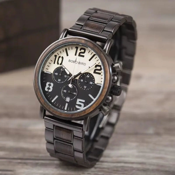 Montre en bois chronographe - Mangrove Charme-bois