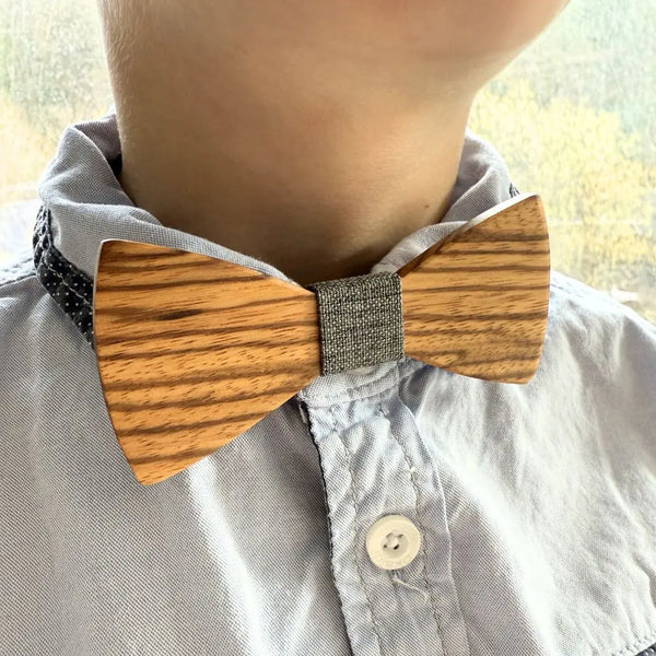 Noeud Papillon Bois Enfant - Essence Boutique Charme Bois