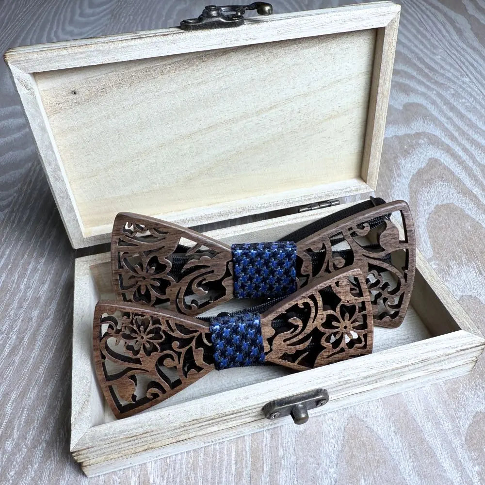 Noeud Papillon Bois Père et Fils - Héritage Charme Bois