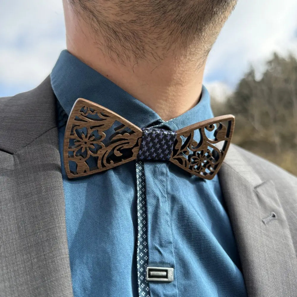 Noeud Papillon Bois Père et Fils - Héritage Charme Bois