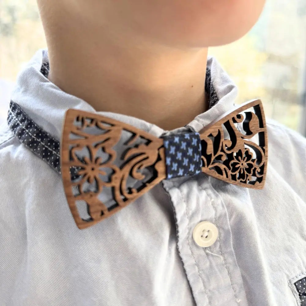 Noeud Papillon Bois Père et Fils - Héritage Charme Bois