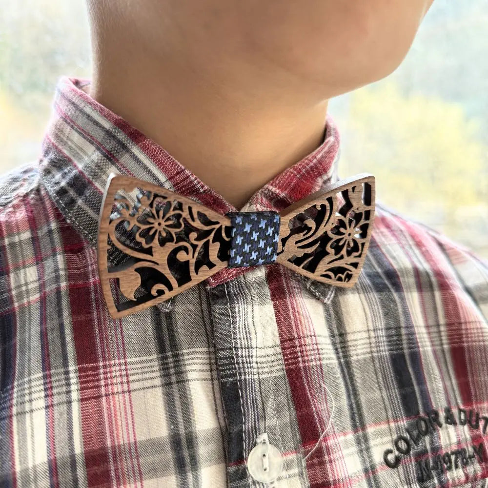 Noeud Papillon Bois Père et Fils - Héritage Charme Bois