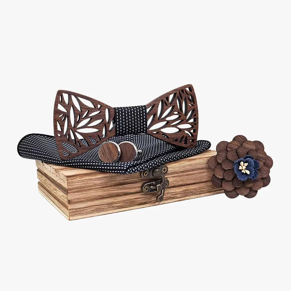 Coffret Noeud Papillon Bois- Rêverie Charme-bois