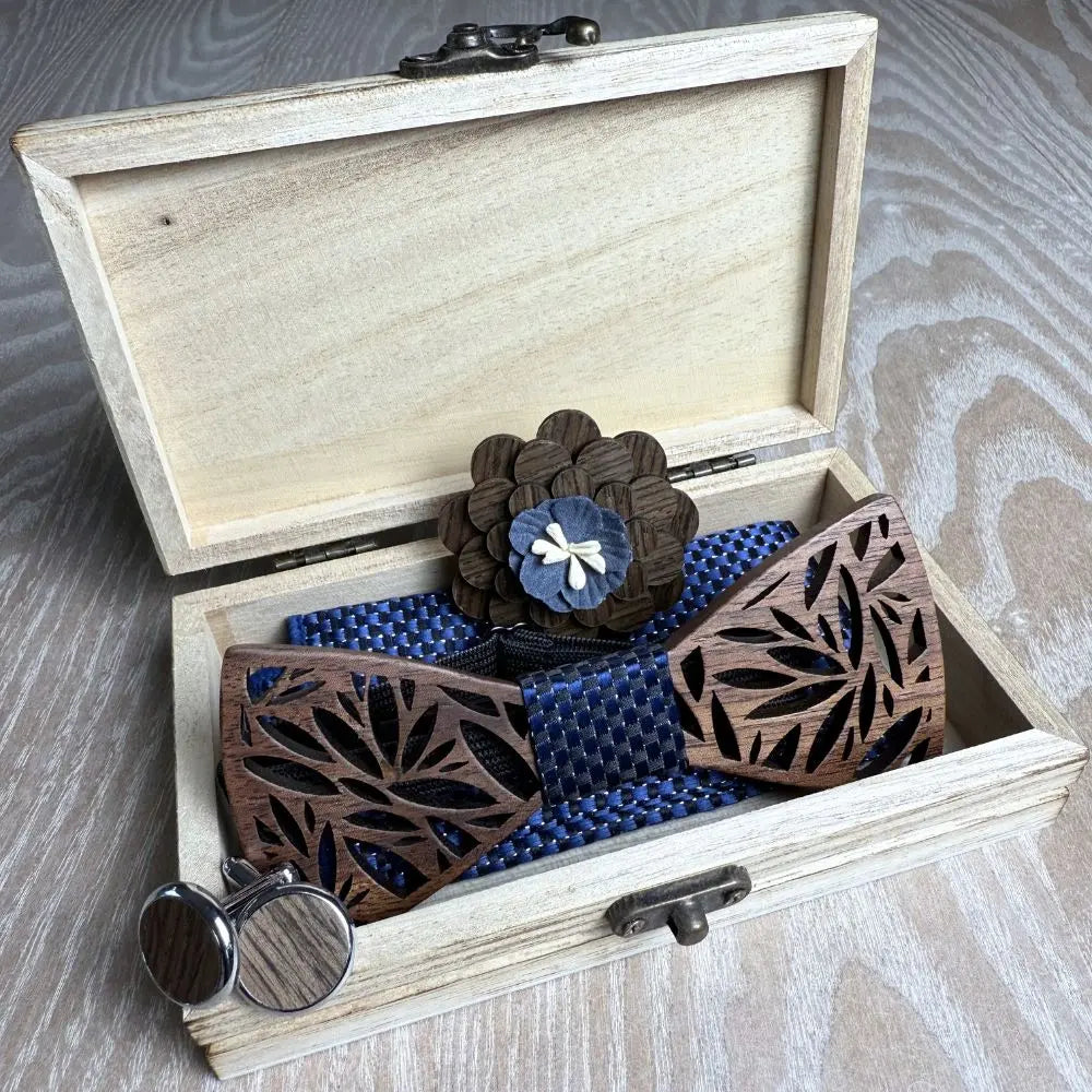 Coffret Noeud Papillon Bois- Rêverie Charme-bois