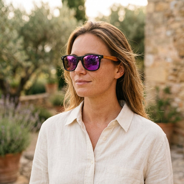 Lunette de Soleil en Bois UV400 - Bivouac Charme Bois