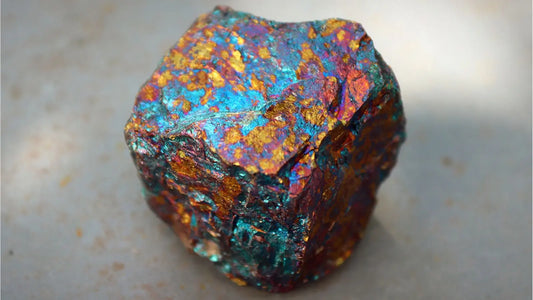 un minerai de cuivre multicolore symbole de 32 ans de mariage